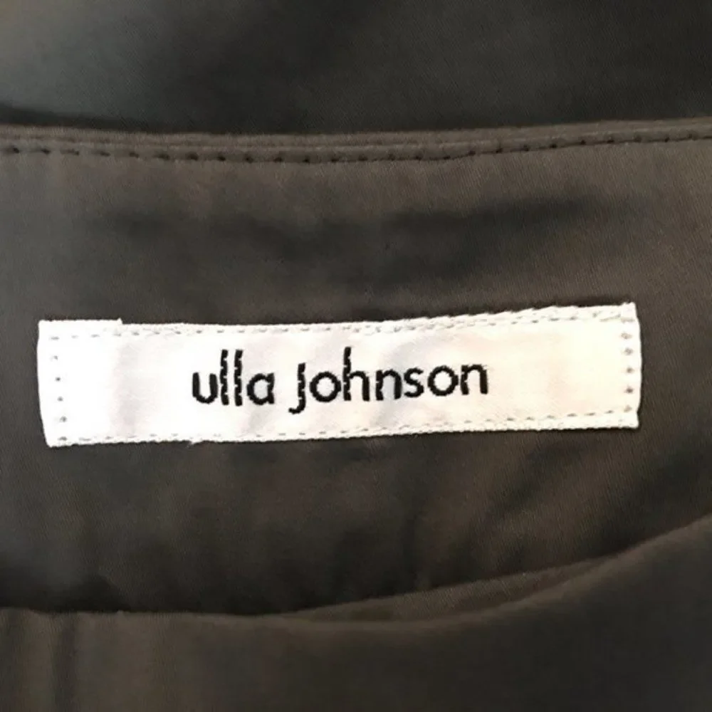 Ulla Johnson Pants Womens Size 2 28x34 Green 100% Cotton Mid Rise Flare Leg